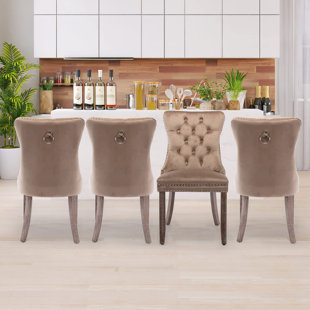 Velvet Kitchen & Dining Chairs You'll Love | Wayfair
